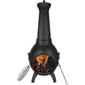 Cheminée d'Extérieur VEVOR avec Barbecue et Housse Imperméable 130 cm