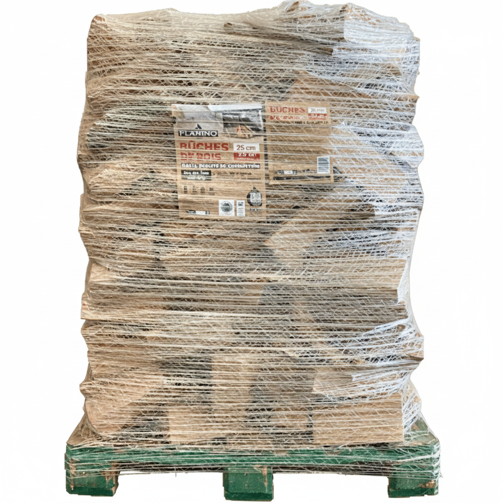 FLAMINO-Bois de Chauffage 50 cm Ballot 2 m³ Bois Durs Secs
