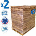 WOODSTOCK-Bois Densifié Palette 208 Packs de 5 Bûches – Haut Pouvoir Calorifique