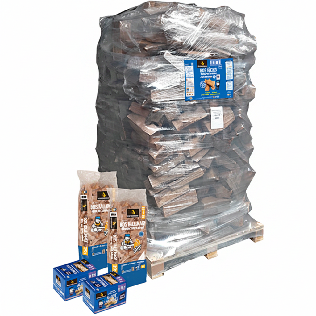 Pack WOODSTOCK-Bois de Chauffage 40 cm Ballot 2000 dm³ + Bois d'Allumage