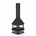 BRONPI Huelva-Poêle à Bois Central  15 kW 4 Vitres A+