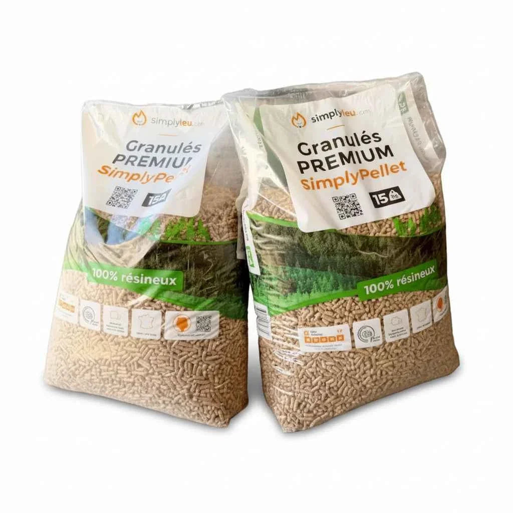 SimplyPELLET-Granulés de Bois Premium DINplus – Palette 65 Sacs 975 kg