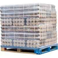 LE BOUSCATIER-Bûches Compressées de Bois Densifié 27-30 cm Palette 1 Tonne 66 Packs Fabriqué en France
